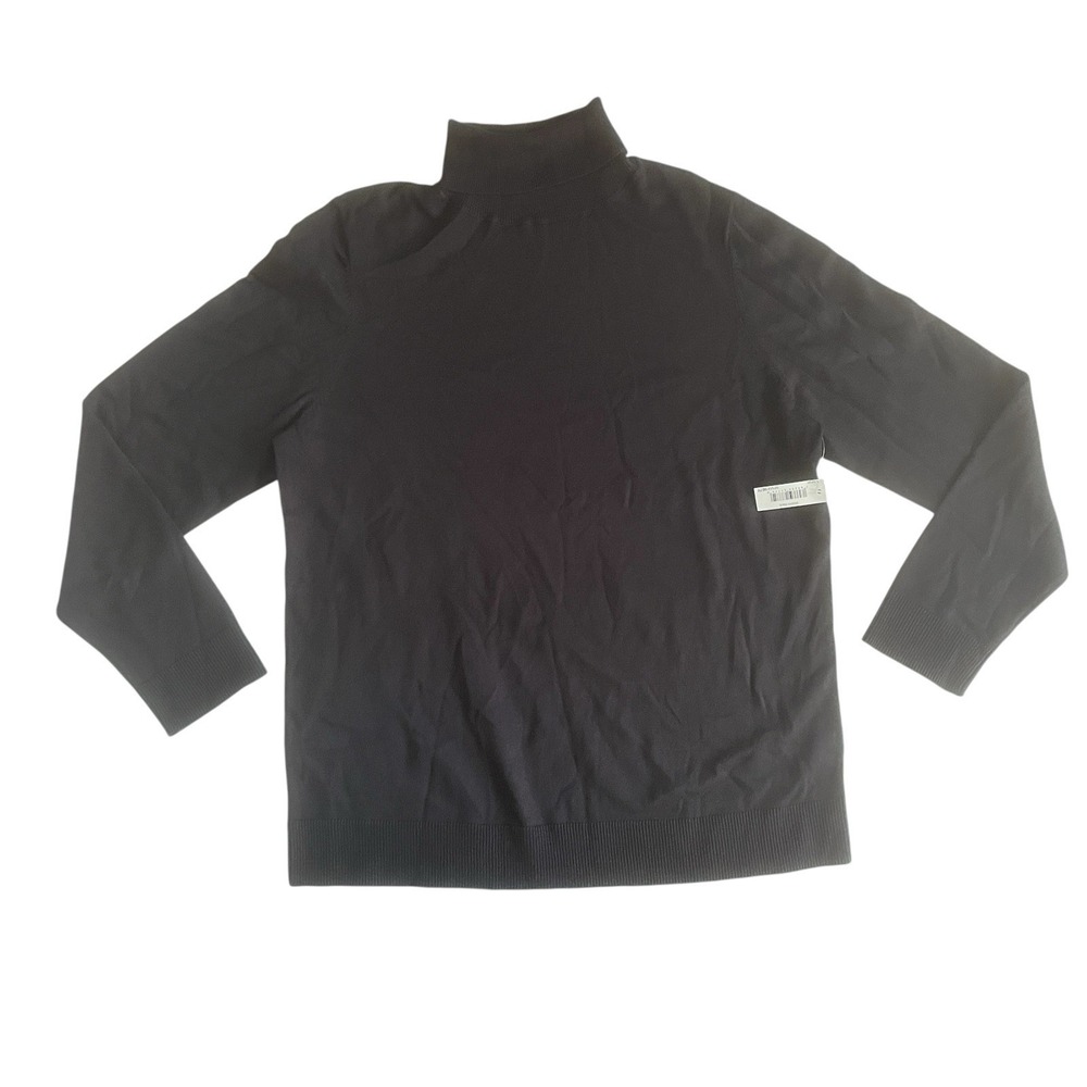 NWT Amazon Essentials Women's Size XL Black Turtleneck Sweater Long Sleeve